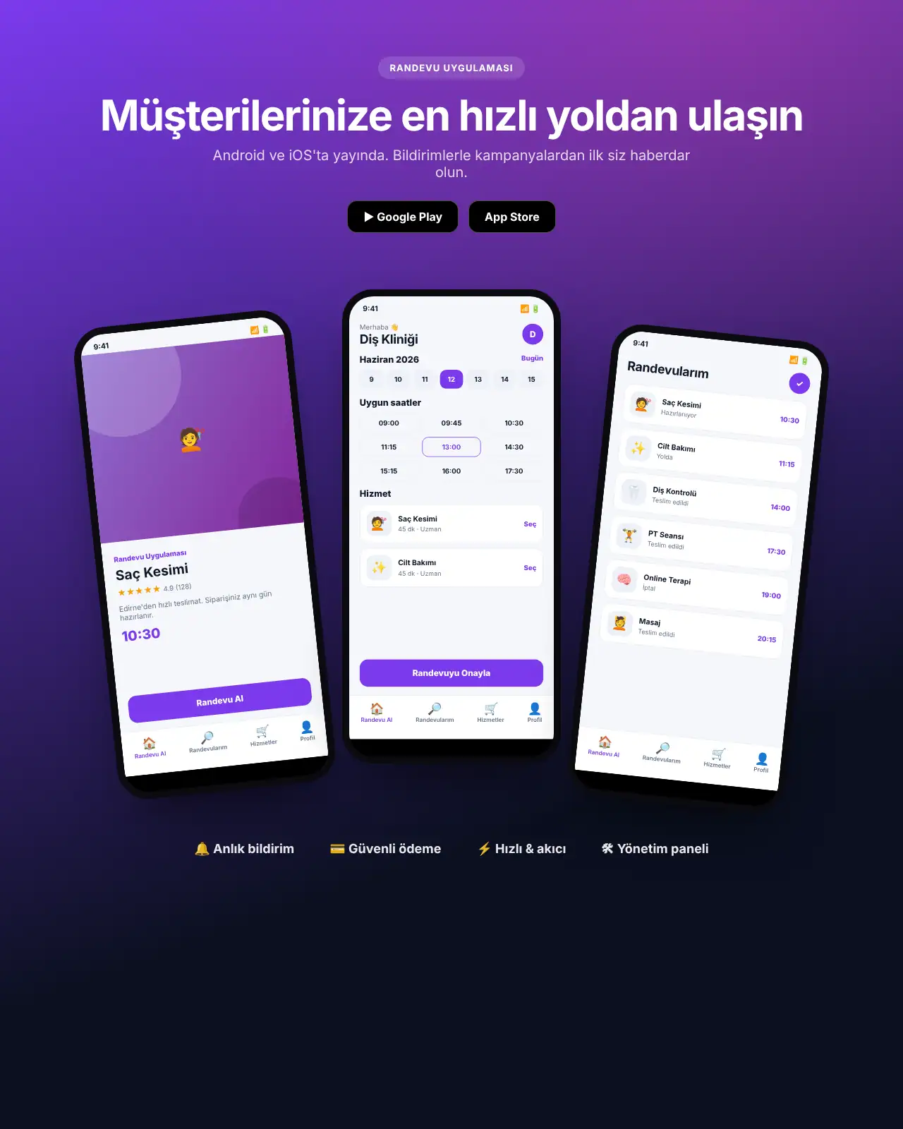 Ajanda App - Randevu Uygulaması demo