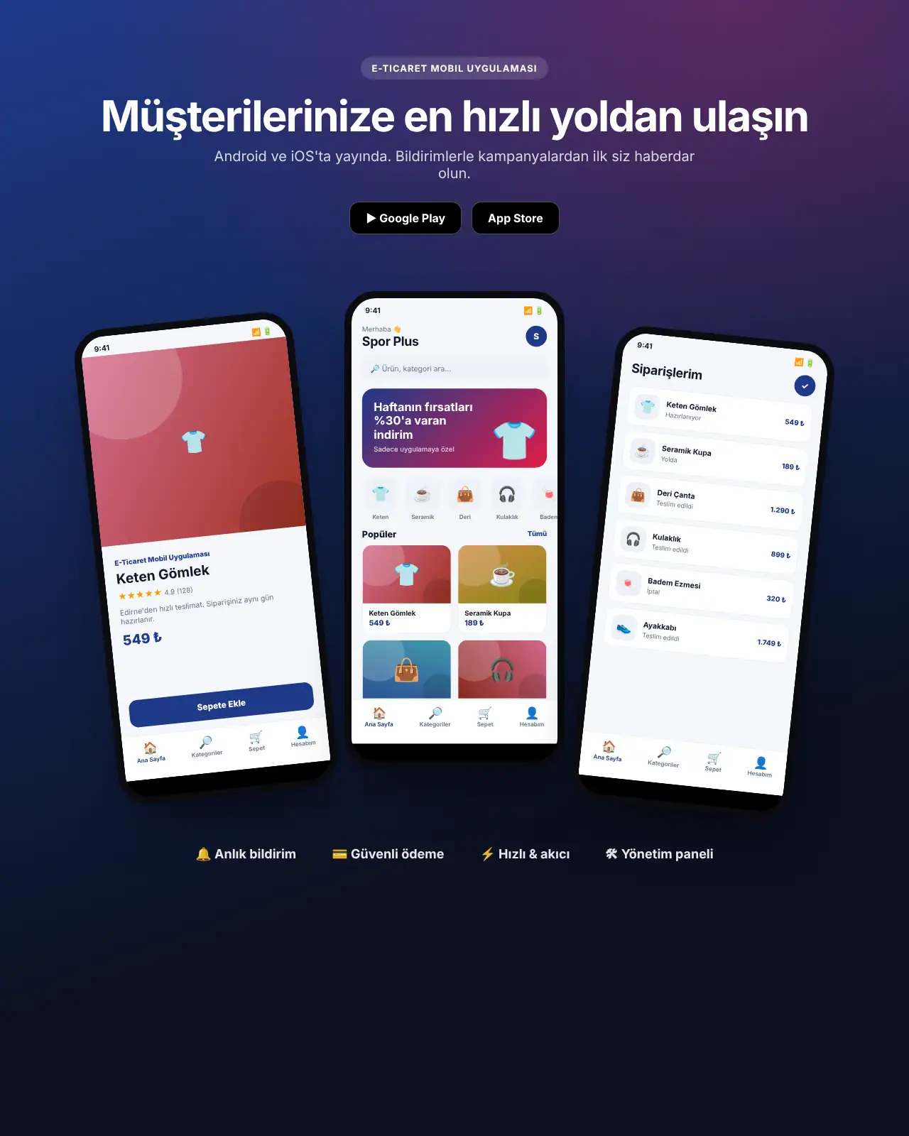 Alışveriş App - E-Ticaret Mobil Uygulaması demo