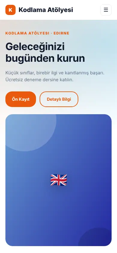 Başarı Eğitim mobil görünüm