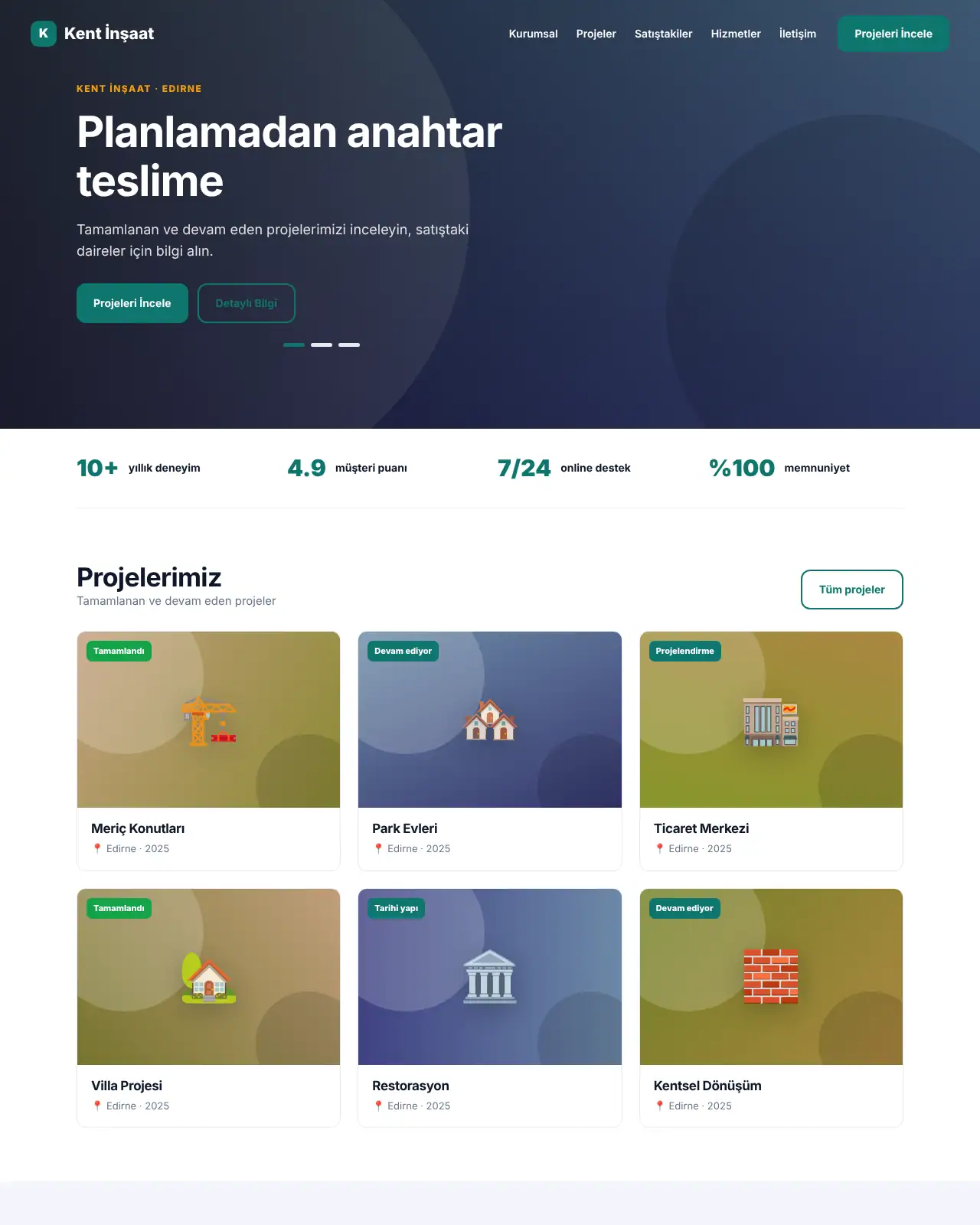 Beton Yapı - İnşaat & Mimarlık Web Sitesi demo