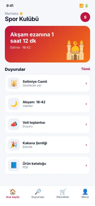 Bilgi App mobil görünüm