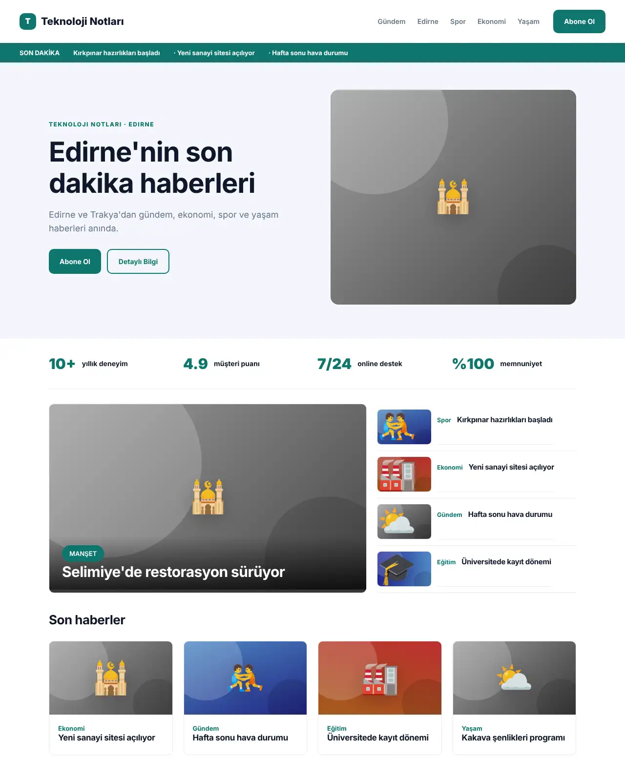 Bülten Haber - Haber & Blog Sitesi demo
