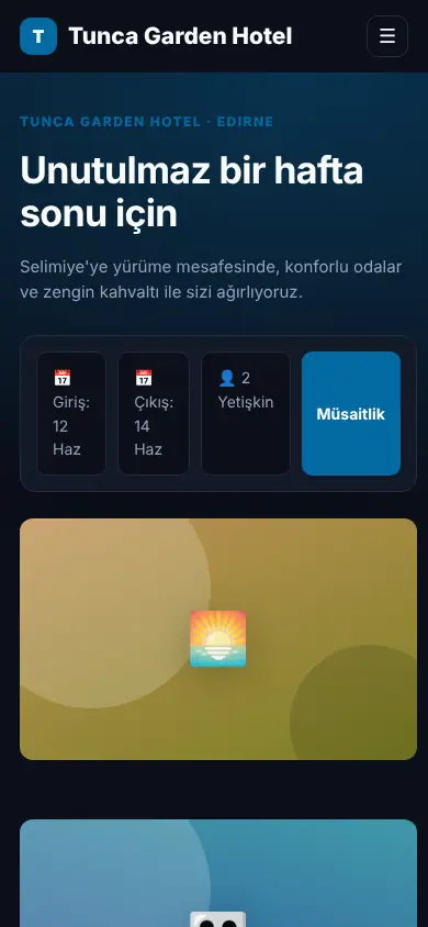 Butik Otel mobil görünüm