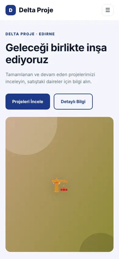 Cephe Yapı mobil görünüm
