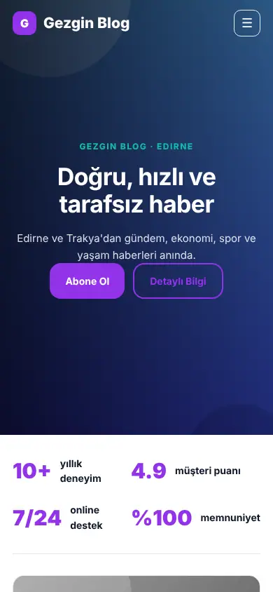 Dergi Haber mobil görünüm