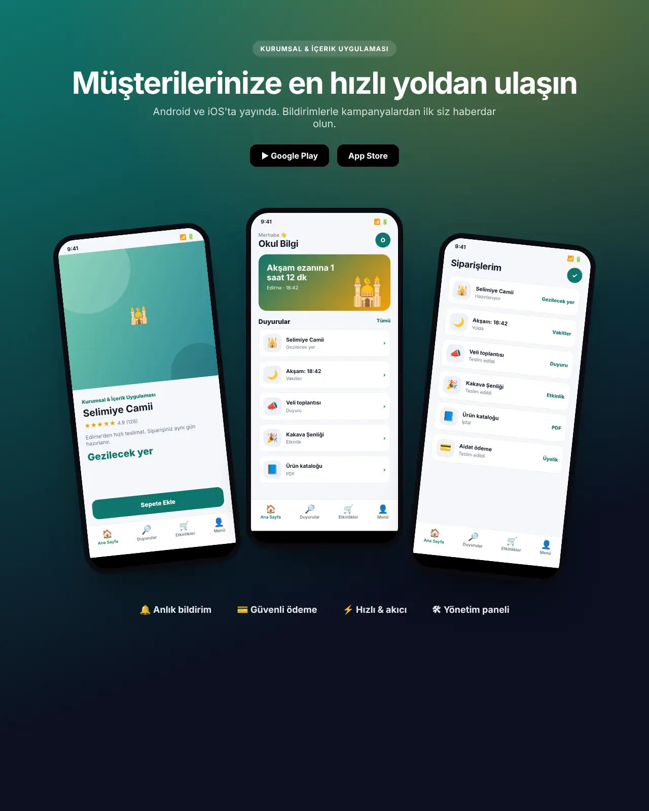 Duyuru App - Kurumsal & İçerik Uygulaması demo