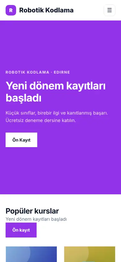 Gelecek Eğitim mobil görünüm