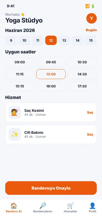 Hemen App mobil görünüm