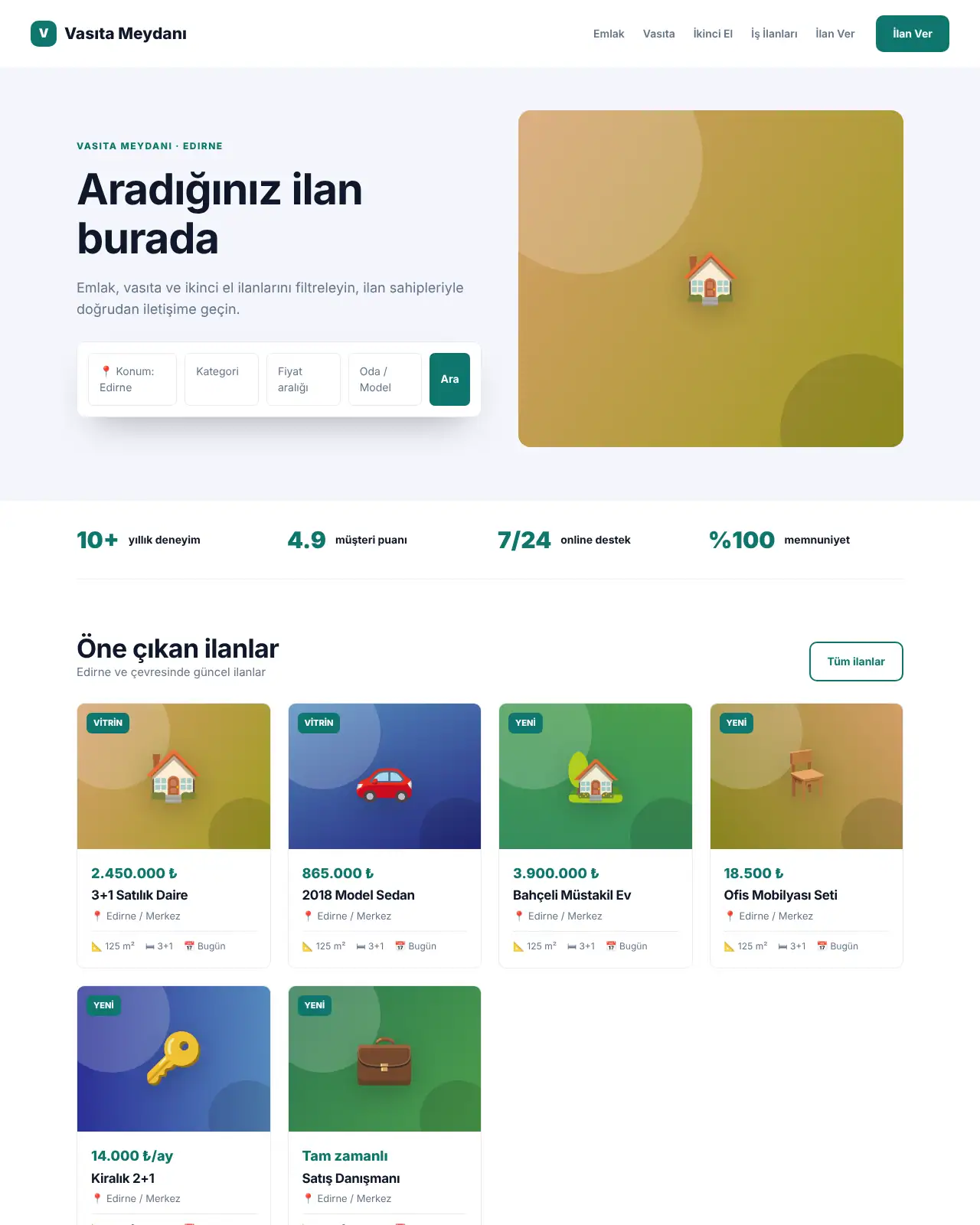 İlan Max İlan - Seri İlan Web Sitesi demo