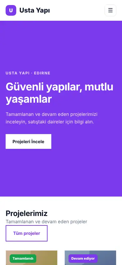 İskele Yapı mobil görünüm