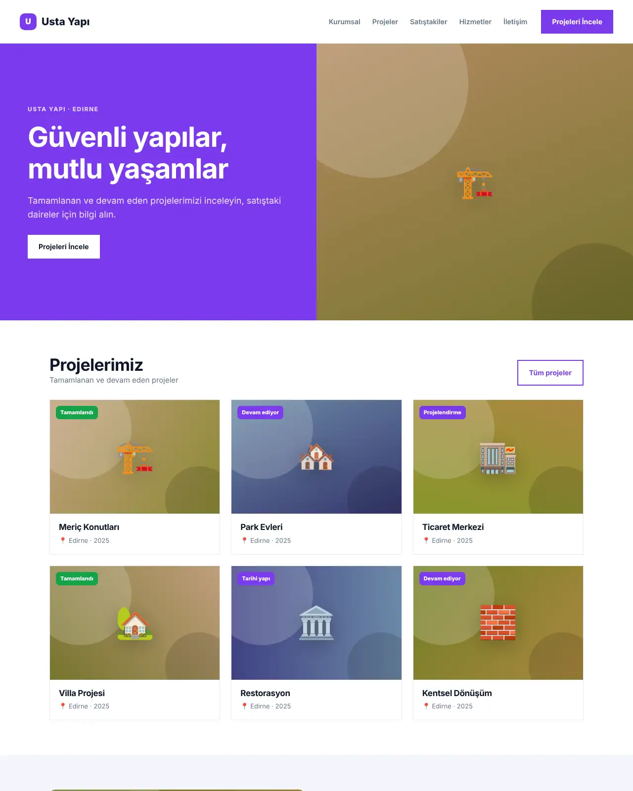 İskele Yapı - İnşaat & Mimarlık Web Sitesi demo