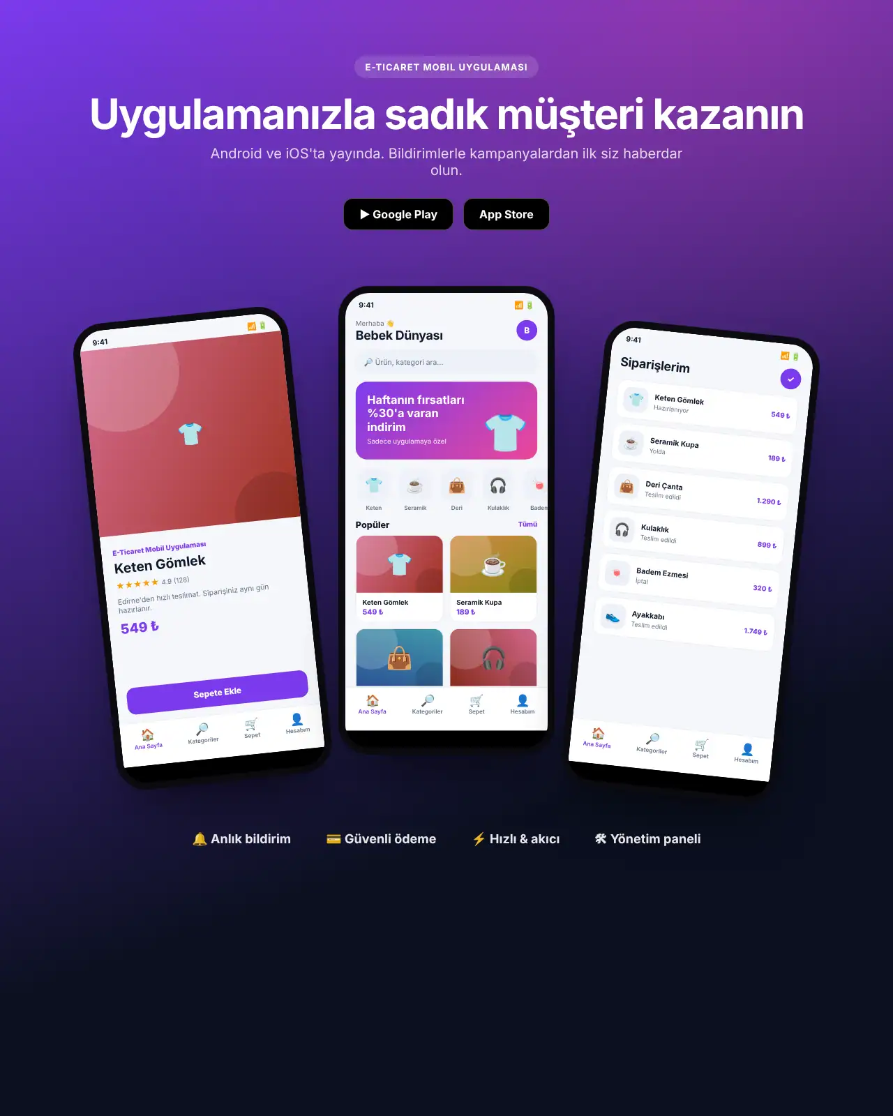 Kampanya App - E-Ticaret Mobil Uygulaması demo
