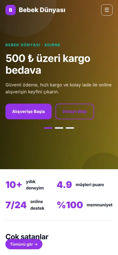 Kasa E-Ticaret mobil görünüm