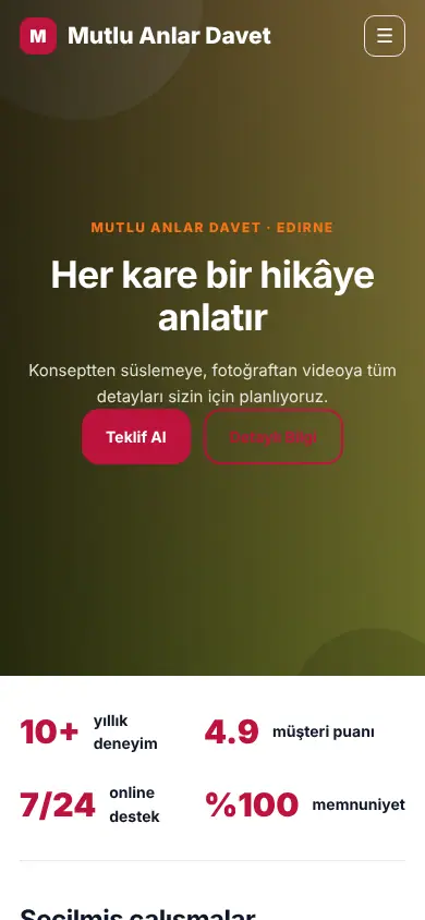 Kutlama Organizasyon mobil görünüm