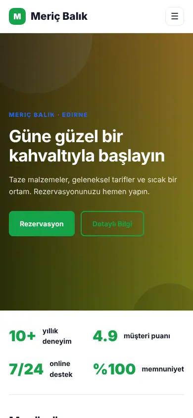 Mutfak Restoran mobil görünüm