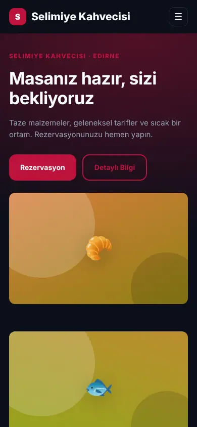 Ocak Restoran mobil görünüm