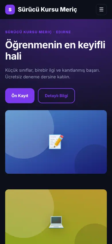 Okul Eğitim mobil görünüm