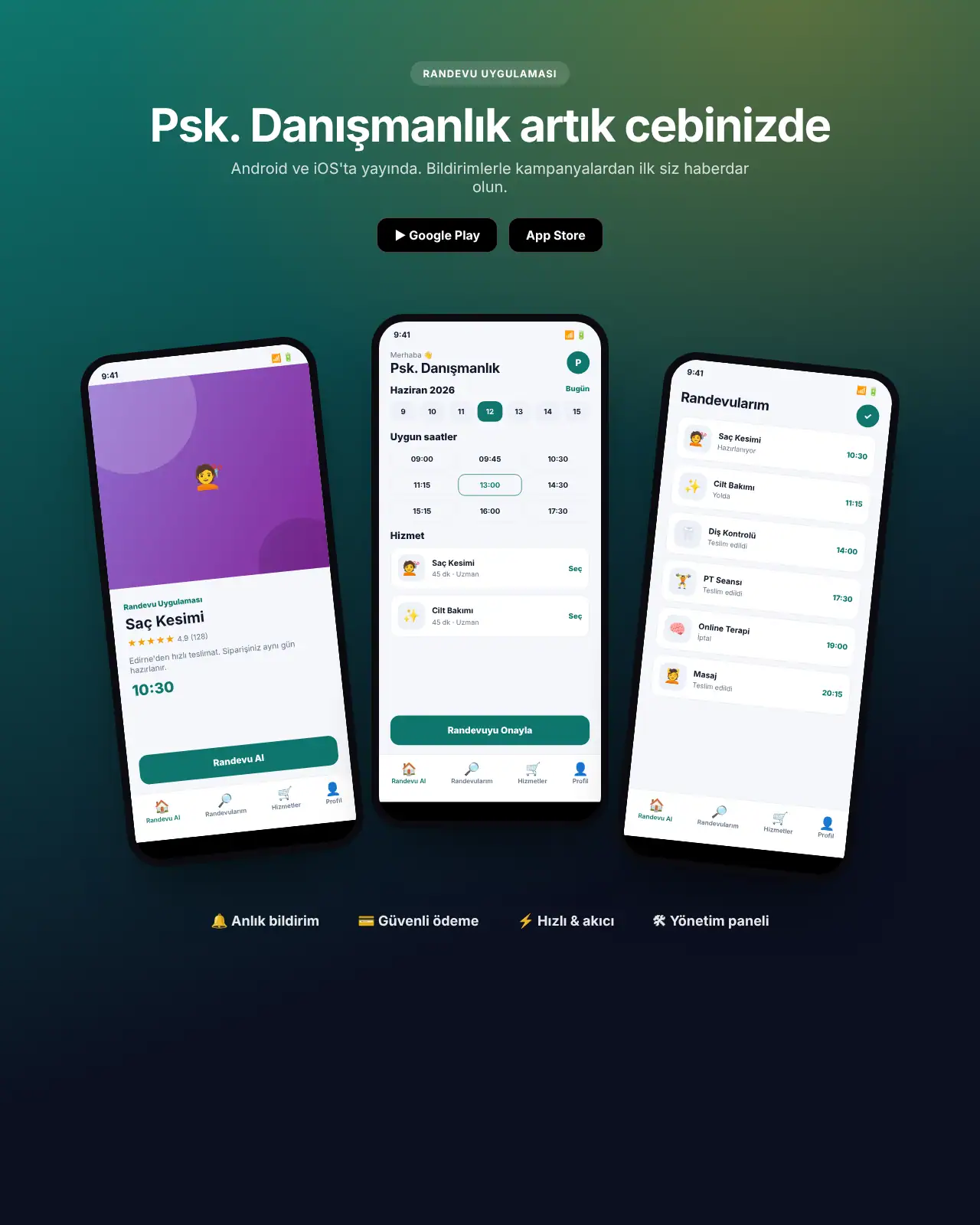 Planla App - Randevu Uygulaması demo