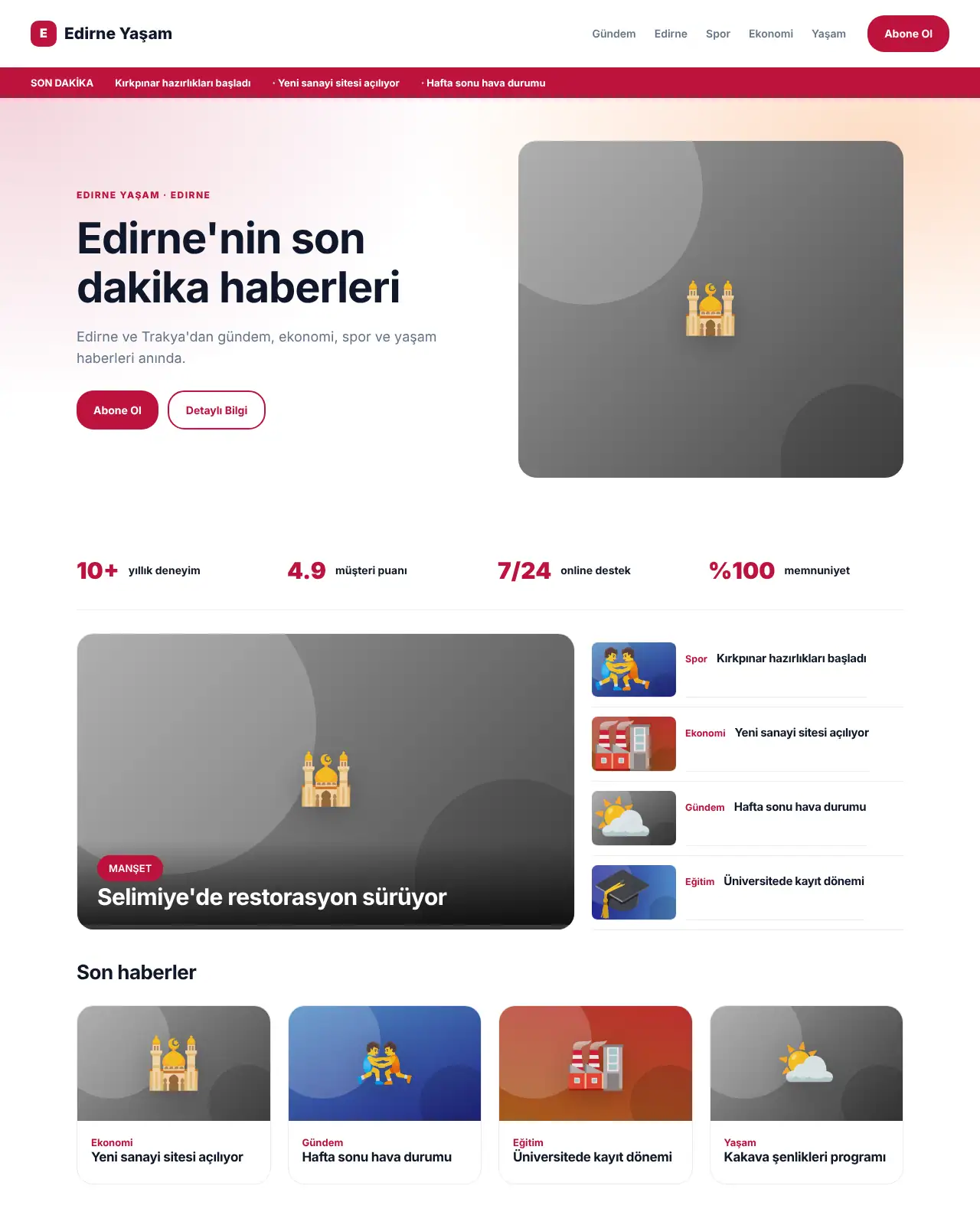 Posta Haber - Haber & Blog Sitesi demo
