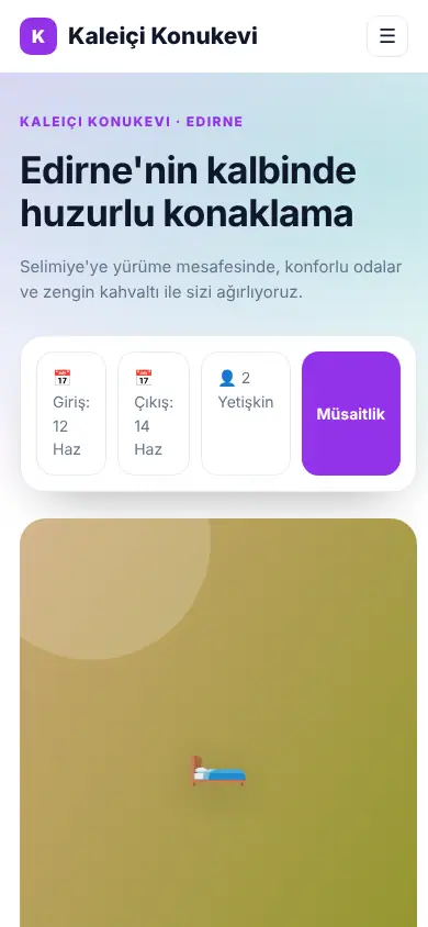 Sahil Otel mobil görünüm