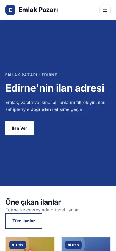 Seri İlan mobil görünüm