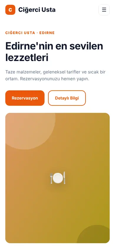 Sofra Restoran mobil görünüm