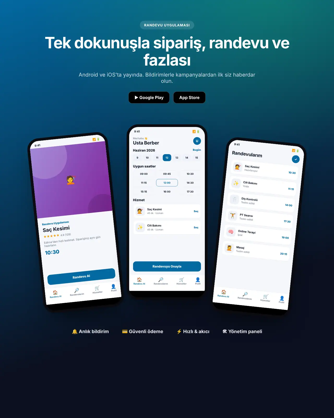 Takvim App - Randevu Uygulaması demo