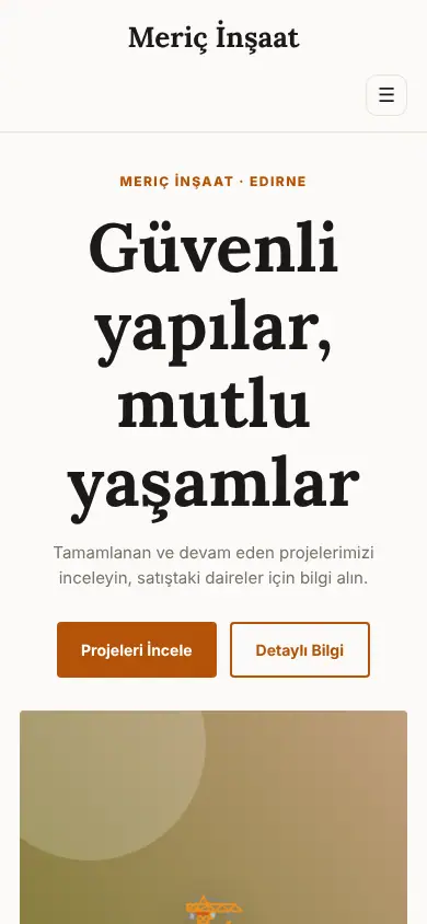 Temel Yapı mobil görünüm