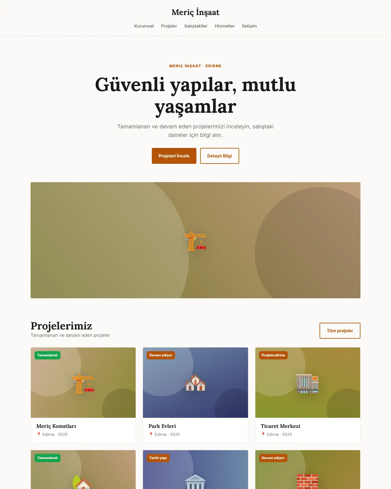 Temel Yapı - İnşaat & Mimarlık Web Sitesi demo