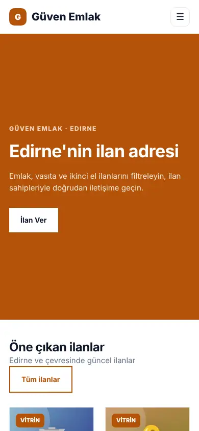 Yatırım Emlak mobil görünüm