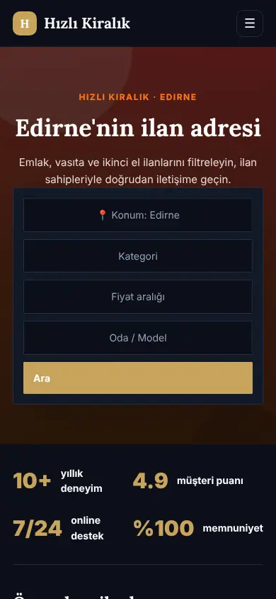 Yol Oto mobil görünüm