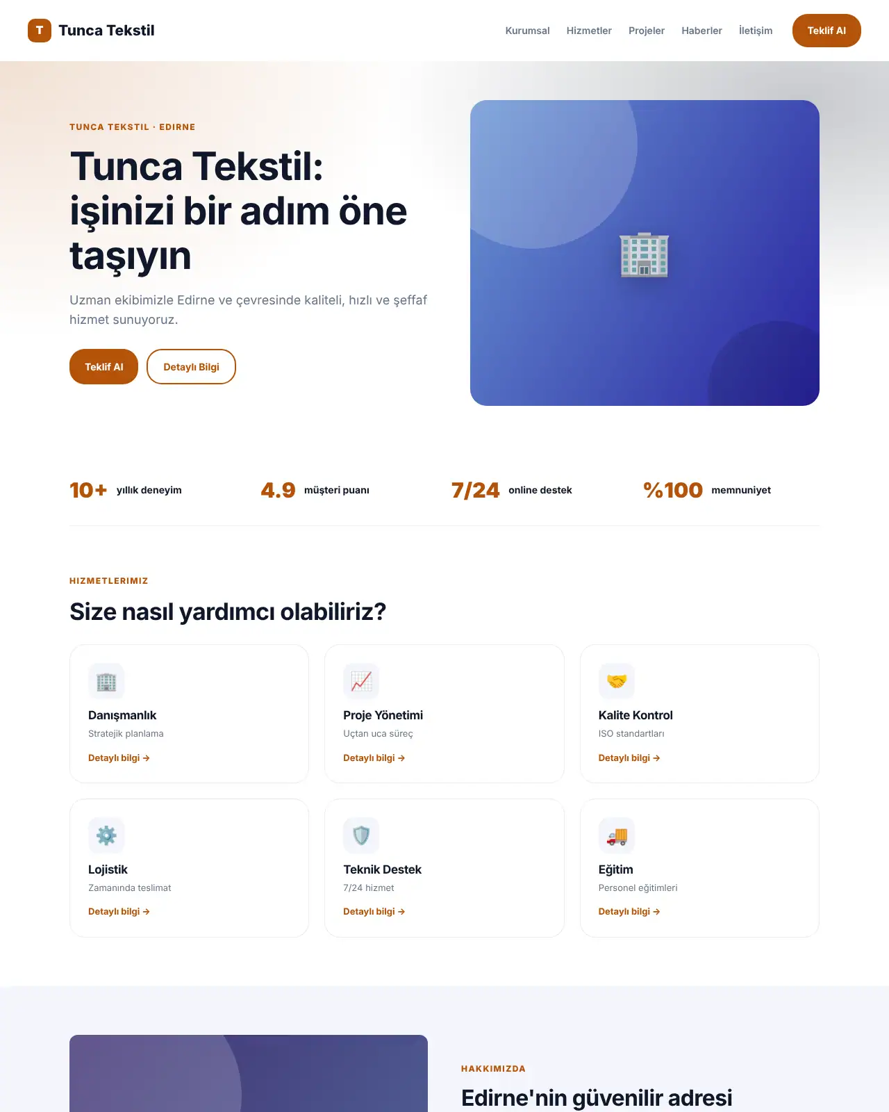 Zenit Kurumsal - Kurumsal Web Sitesi demo